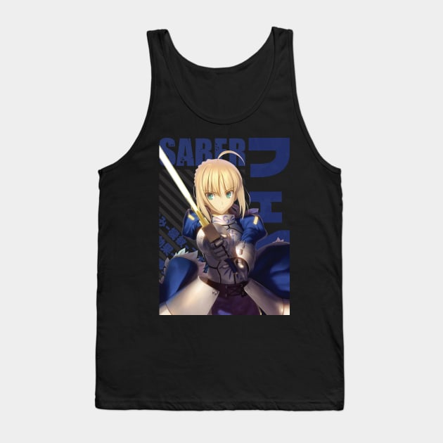 Fate - Saber #07 Tank Top by Recup-Tout